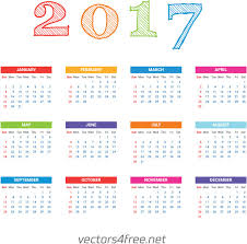 Calendar 2017 Cute 2017 Calendar Template Vector Free Vector In Adobe Illustrator Ai 2017 Calendar Templates Calendar Template Vector Free