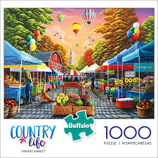 Sold & shipped by puzzlewarehouse. Buffalo Games Country Life Farmer S Market 1000 Piece Jigsaw Puzzle Walmart Com Walmart Com