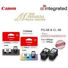 Perbaikan printer canon e510 tidak tarik kertas. Canon Pg 88 Cl 98 Ink Combo E500 E510 E600 E610 Shopee Malaysia