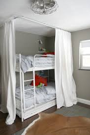 How To Use Ikea Kvartal Track Curtains In Every Room Diy Bunk Bed Bunk Bed Curtains Loft Bed Curtains
