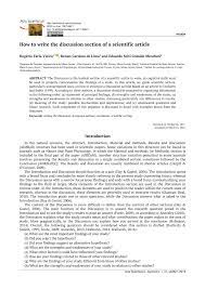 Using headings and subheadings in social science writing. Pdf How To Write The Discussion Section Of A Scientific Article