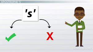 The fragment before the contiguous apostrophes and the fragment after the contiguous apostrophes. Rules For Apostrophe S Video Lesson Transcript Study Com