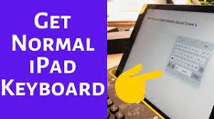 How To Change My Ipad Keyboard Back To Normal | Restore Default Basic  Keyboard On Ipad - Youtube