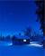 Creepy Cabin In Snowy Woods