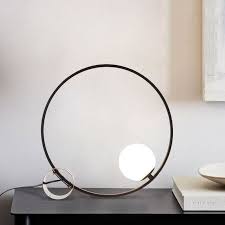 Modern Minimal Lamp In 2020 Circle Light Circle Table Glass Globe