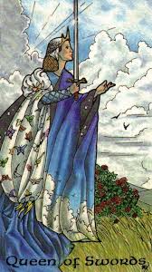 Queen Of Swords The Robin Wood Tarot This Is My Favorite Version Of The Card Tarot Swords Tarot Tarot Art