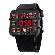 Back To The Future Time Machine Clock Digital Watch Fan Made Back To The Future Watch Fan Bttf