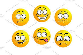 Set Of Yellow Emoticons Emoticon Cartoon Styles Art Drawings Sketches