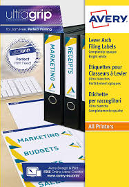 The label details dialog box opens. Avery L4761 25 Self Adhesive Lever Arch File Labels 4 Labels Per A4 Sheet 100 Labels Per Pack White Amazon Co Uk Office Products