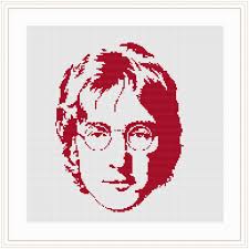 John Lennon Monochrome Cross Stitch Pattern, Beatles Rock Music Yoko  Xstitch, Great Nostalgic Gift for Everyone Modern Xstitch -PDF Download