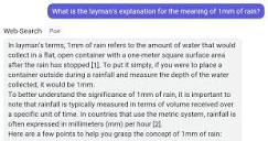 What is the layman's explanation for the meaning of 1mm of rain? - Poe