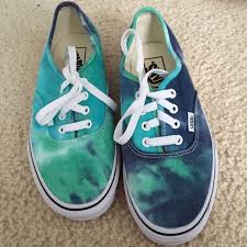Need Gone Asap Brand New Blue Tie Dye Vans Tie Dye Vans How To Dye Shoes Tie Dye Shoes