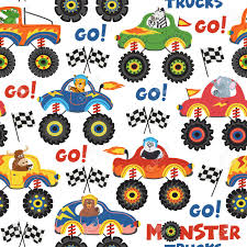 Check spelling or type a new query. Seamless Pattern Monster Trucks With Animals On White Background Vector Illustration Eps Royalty Free Cliparts Vectors And Stock Illustration Image 94433042