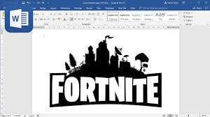 We have a perfect solution for youtubers. How To Create Fortnite Logo In Microsoft Word Tutorial Youtube