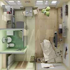 One Room Flat Design Studio Apartment Floor Plans Small Apartment Design Apartment Floor Plans