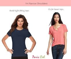 If you plan on hrt, it can cause muscle atrophy, lessening the broadness. Tips Tricks To Dressing Women With Narrow Shoulders Paris Ciel En