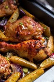 Pollo Asado Cajun Al Horno Con Papas Recetas De Pollo Al Horno Comida Recetas Comida Rapida
