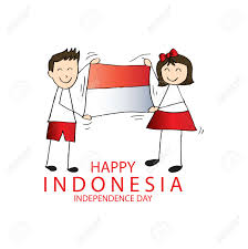 This clipart image is transparent backgroud and png format. Hand Drawing Boy And Girl Holding Flag Independence Day Of Indonesia Royalty Free Cliparts Vectors And Stock Illustration Image 83963512