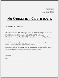 A national olympic committee (noc) is a national constituent of the worldwide olympic movement. 10 Free Sample No Objection Certificate Templates Printable Samples