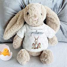 Bestseller add to favorites personalized bunny, personalized baby shower gift, stuffed bunny with name, stuffed animal, easter basket, baby gift, little nibble. Personalised Jellycat Easter Bunny A Great First Easter Gift