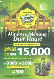 Normala bt abdul samat tempat ketiga, duit raya rm40 3. Peraduan Nestle Gemilang Raya Contest Drink Win Duit Raya Malaysia Online And Offline Contest Portal