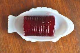 Home Canned Cranberry Sauce Made In A Tin Can Mold Food In Jars