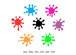 Looking for ink splatter fonts? Paint Splatter Ink Splatter Clipart Graphic By Redcreations Creative Fabrica