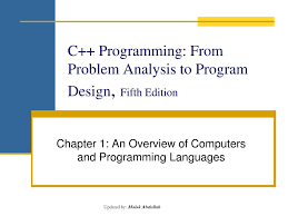 Write a c++ program that displays your name and address (or if you value your. Ppt C Programming From Problem Analysis To Program Design Fifth Edition Powerpoint Presentation Id 5931508
