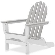 Durogreen Icon White And Light Gray Plastic Folding Adirondack Chair Adirondack Chair Wood Adirondack Chairs Folding Adirondack Chairs
