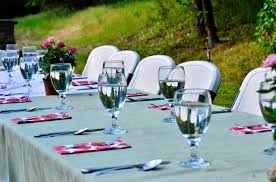 Why not use a creatively designed tablecloth to job done. When You Run Out Of Tablecloths