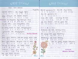 Not Angka Project Pop Gara Gara Kahitna Lhia S Music Notes