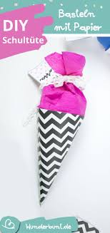Kleine Schultute Basteln Anleitung Mit Vorlage In 2020 Kleine Schultute Basteln Schultute Basteln Kleine Schultute