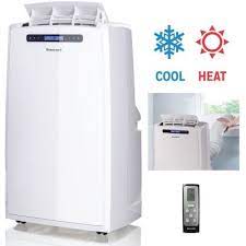 They produce hot air that needs to be exhausted through a hose, so they should be placed near a window. With Heater Large Portable Air Conditioners Air Conditioners The Home Depot