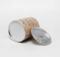 Custom Moisture-proof Sealed Cardboard Tube With Peel Off Lid