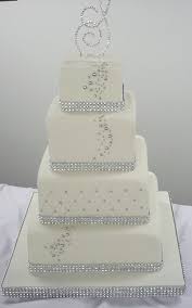 Wedding ideas + etiquette themes any. White With Touches Of Silver Or Any Of Your Wedding Colors Silver Wedding Cake Bling Wedding Cakes Wedding Cakes With Cupcakes