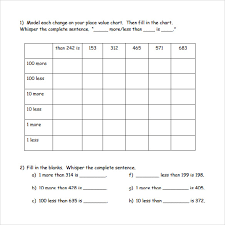 Sample Place Value Worksheet 13 Free Documents In Pdf Word