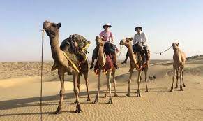 Sunset cultural desert safari tour package offers you a chance to enjoy a heritage walk to kuldhara village, the desert safari for 45 mins, capture the sunset views, traditional welcome at the camp with tika & aarti, rajasthani cultural program over the dunes, buffet. Half Day Desert Safari Jaisalmer Over Night Camping In Jaisalmer