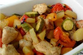 C'est varié, coloré et surtout délicieux. Poulet Aux Legumes Au Four Ww Plat Et Recette