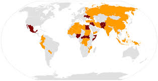 List Of Ongoing Armed Conflicts Wikipedia The Free Encyclopedia Armed Conflict Map World