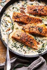 Creamy Spinach And Artichoke Salmon Half Baked Harvest Recipe Half Baked Harvest Recipes Creamy Spinach Half Baked Harvest