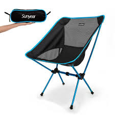 Sunyear Lightweight And Compact Folding Camping Backpack Chairs Portable Breathable And Comfortable Backpacking Chair Camping Chairs Folding Camping Chairs