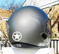 Circle Star Reflective Decal Sheriff Star Helmet Sticker Etsy Motos Auto