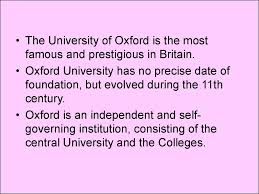You will improve your knowledge of the academic subjects, study skills and use of english for academic purposes. University Of Oxford Online Presentation