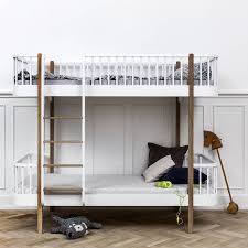 The rail of the top safe rail is made up of a big amount straight vertical bars which will appeal to minimalistic style. Scandinavian White Or Oak White Bunk Bed Modern Bunk Beds White Bunk Beds Bunk Beds