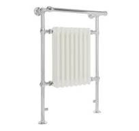 Marquis Electric - White Traditional Plug-In Heated Towel Warmer with  Drying Rail - 36.75" x 24.5"