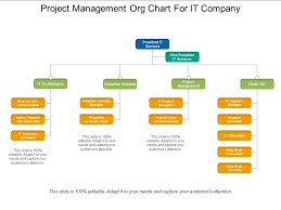Project Management Org Chart For It Company Powerpoint