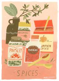 Painting Spices Gouache Tutorial Rebecca Green Rebecca Green Happy Paintings Science Fiction Art Retro