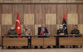 Libya'da ateşkesi mutlaka bakan akar, dışişleri bakanı mevlüt çavuşoğlu ve milli i̇stihbarat teşkilatı başkanı hakan fidan ile. Defense Minister Akar Highlights Importance Of Libya S Independence Daily Sabah