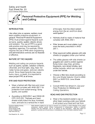 personal protective equipment ppe for welding and cutting