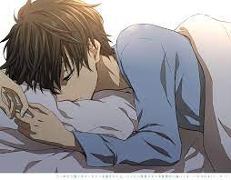 1boy Brown Hair Green Eyes Hyouka On Stomach Oreki Houtarou Pajamas Rito453 Short Hair Hyouka Anime Boy Hair Anime